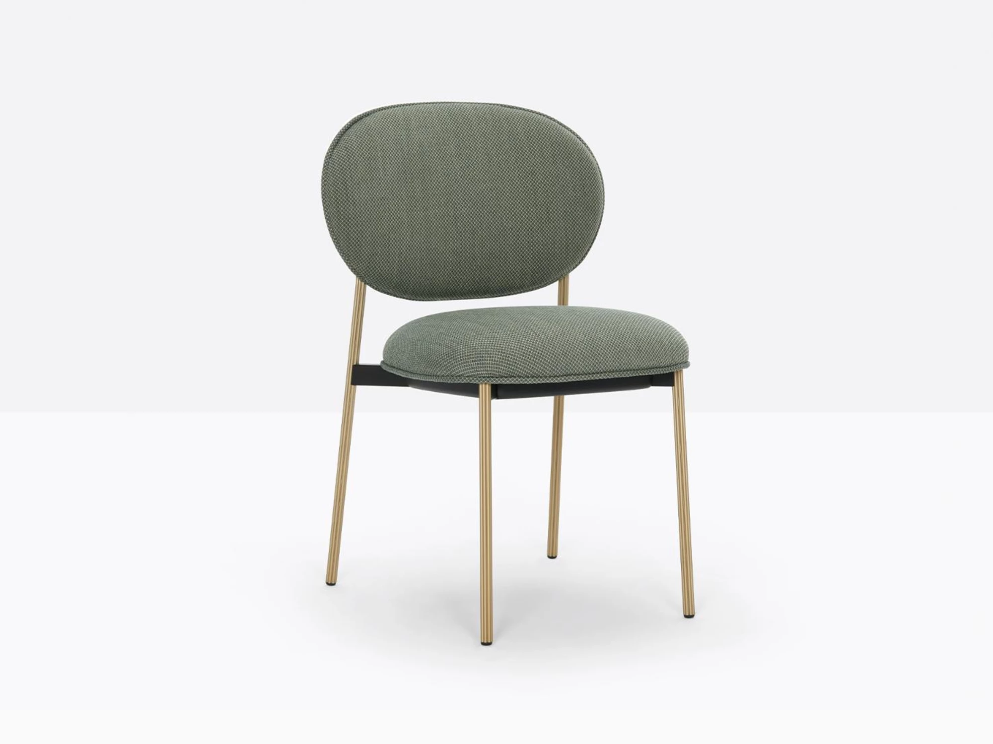 Maisons du Monde Chaise De Bureau À Roulettes En Velours Vert Et Métal  Coloris Laiton