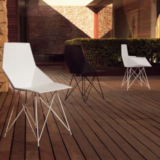 Chaise Faz Steel Armchair (lot de 4)