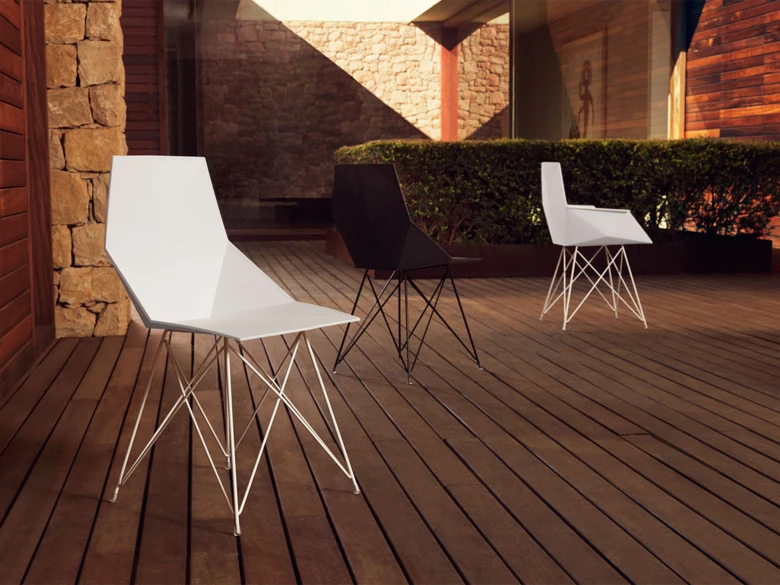 Chaise Faz Steel Armchair (lot de 4)