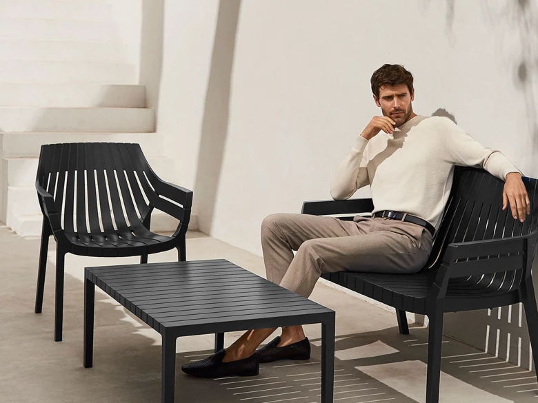 Fauteuil Lounge Spritz (lot de 4)