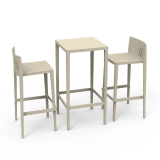 Spritz Set de 2 tabourets et 1 table
