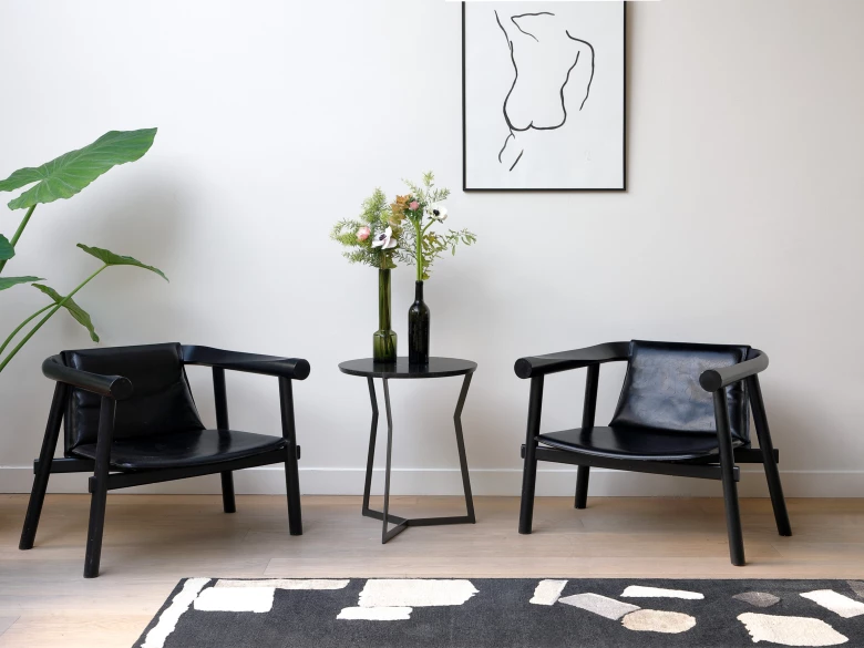 Fauteuil en cuir Altay