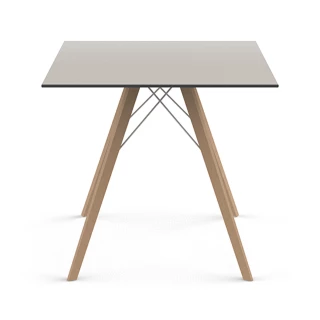 Table Faz wood 80 (lot de 4)