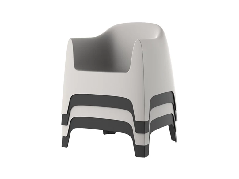 Fauteuil lounge Solid (lot de 4)