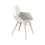 Chaise Faz Wood avec accoudoirs (lot de 4) - 6