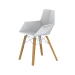 Chaise Faz Wood avec accoudoirs (lot de 4) - 8