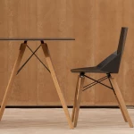 Chaise Faz Wood avec accoudoirs (lot de 4) - 3