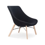 Fauteuil Auki avec pieds en bois S115 - 1