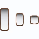 Miroir en noyer Sixty's - 4