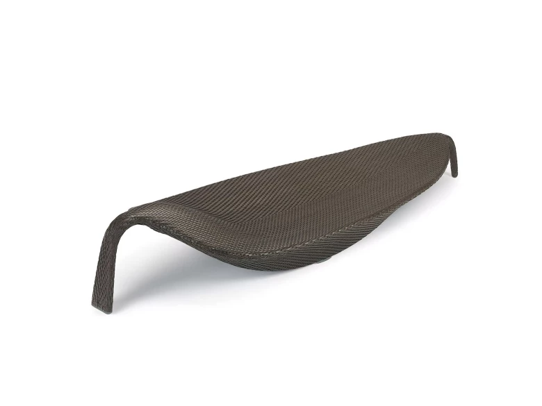 Chaise longue Leaf brun