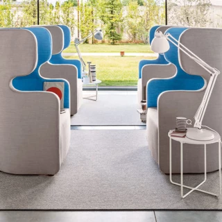 Canapé 2 places avec dossier haut People