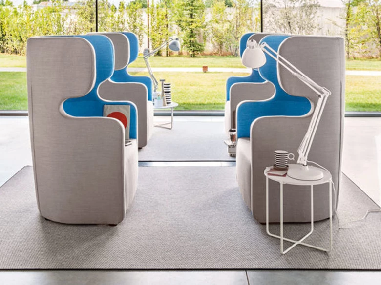 Canapé 2 places avec dossier haut People