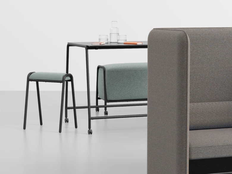 Table haute sur roulettes Boss LA