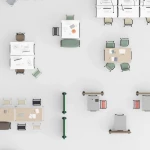 Table haute sur roulettes Boss LA - 4