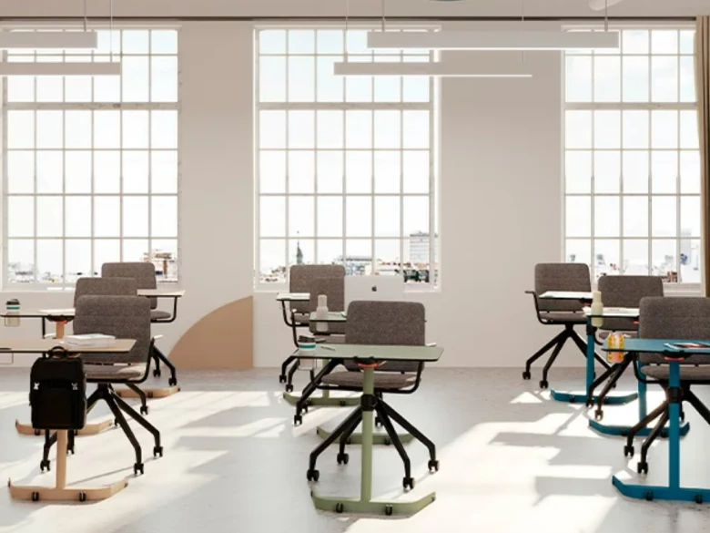 Bureau sur roulettes Emo table