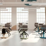 Bureau sur roulettes Emo table - 5