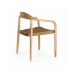 Chaise Nina en bois d'accacia et corde beige - 2