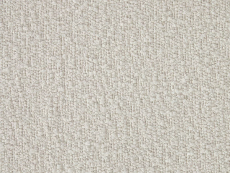 Chaise en tissu bouclette blanc Aniela