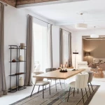 Chaise en tissu bouclette blanc Aniela - 7