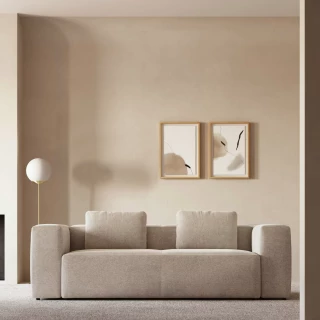 Canapé Blok 3 places beige