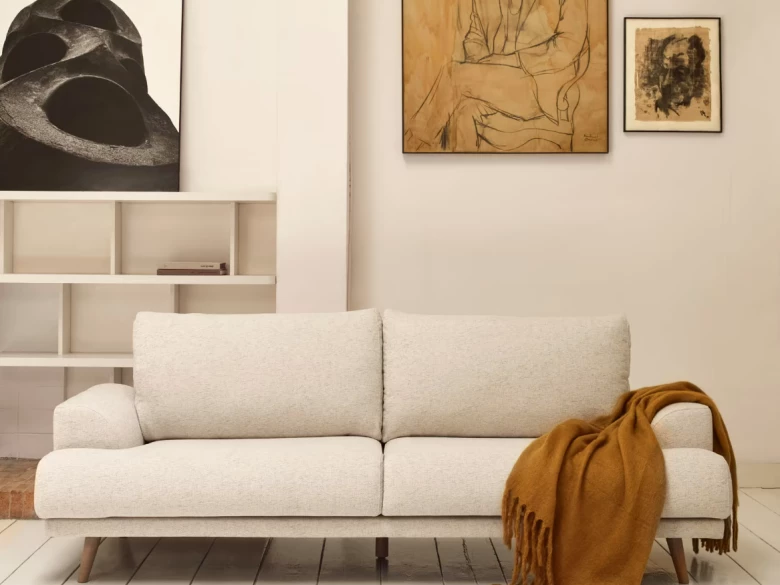 Canapé Karin beige 3 places