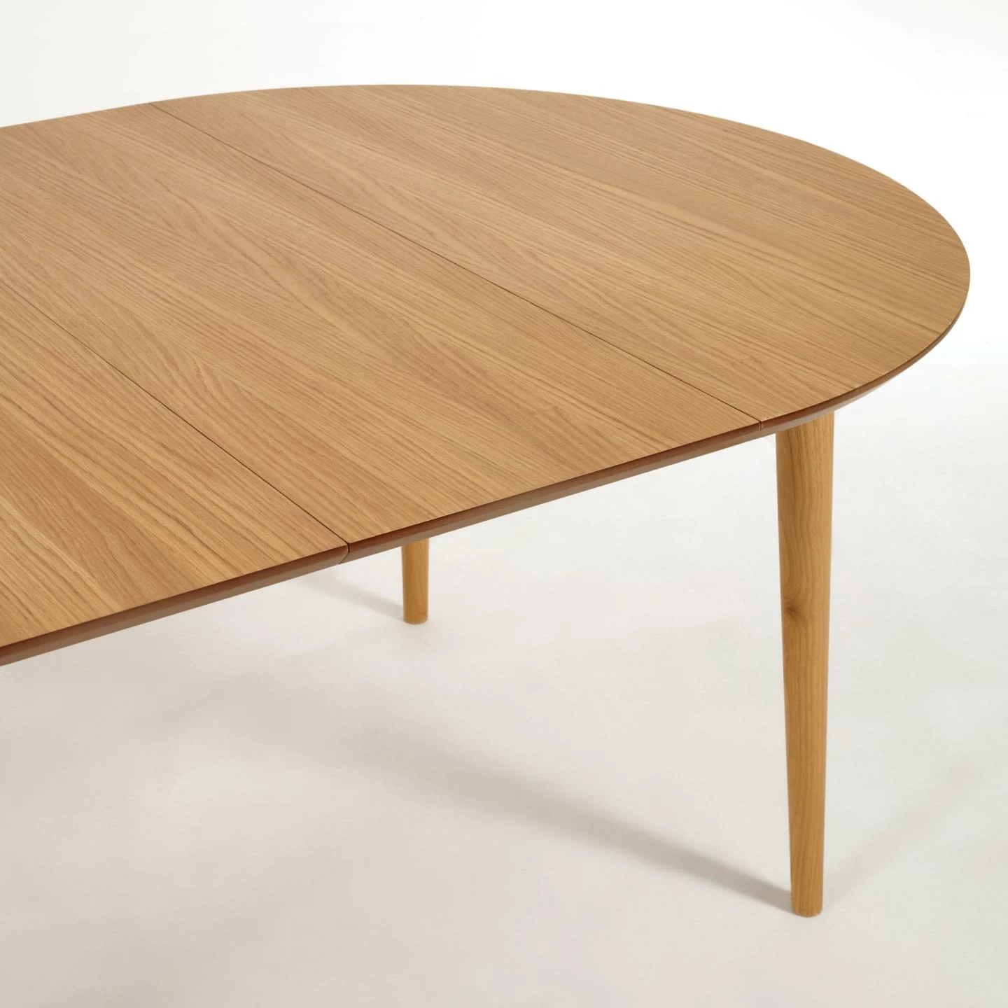 Table à manger ronde extensible en bois ø120(170)-120cm Kave Home - COLLEEN