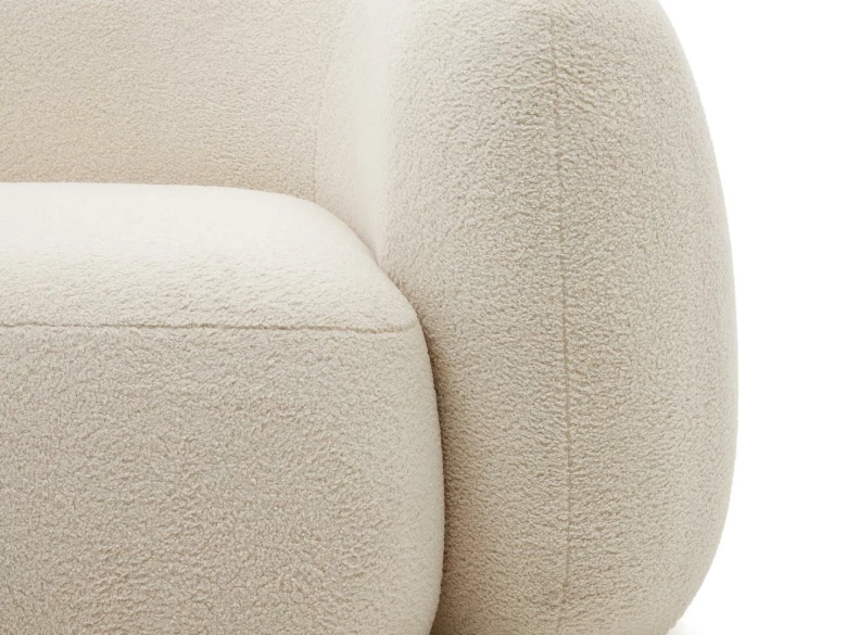 Canapé 3 places Martina en bouclette écru