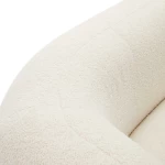 Canapé 3 places Martina en bouclette écru - 8