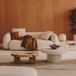 Canapé 3 places Martina en bouclette écru - 3