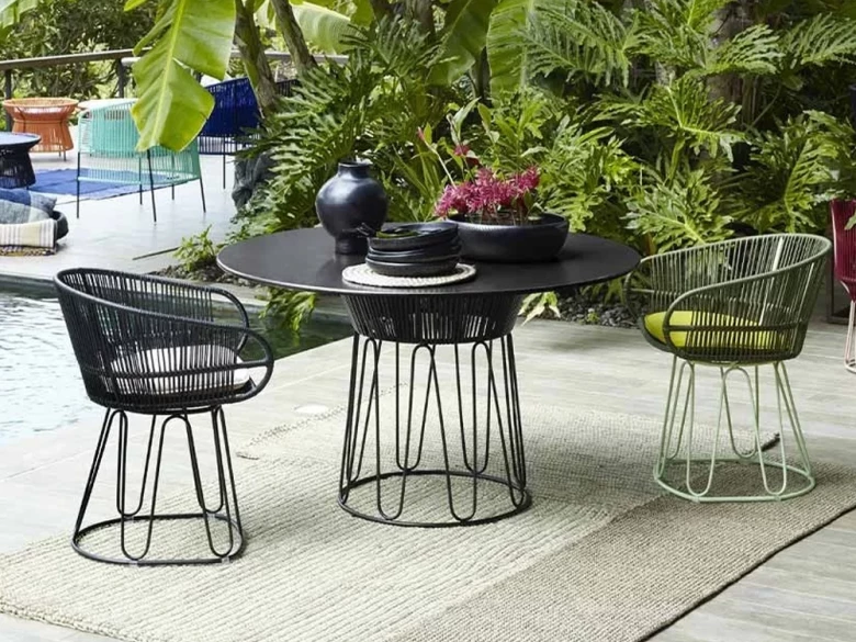 Table à manger Circo cuir