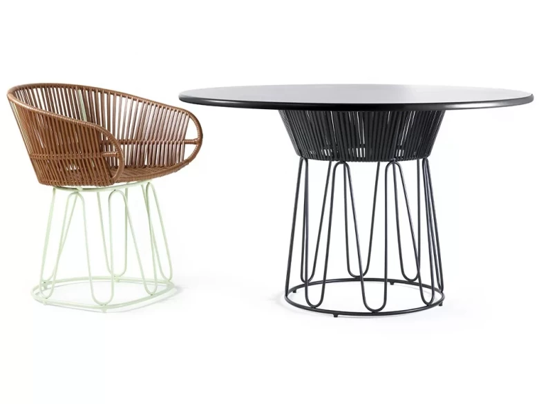 Table à manger Circo cuir