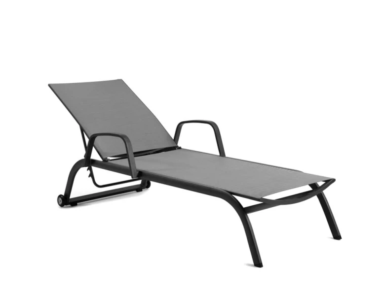 Chaise longue Zaragoza avec accoudoirs