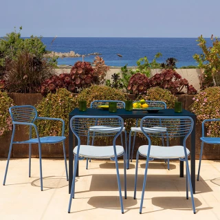 Chaise avec accoudoirs Apero (lot de 4)