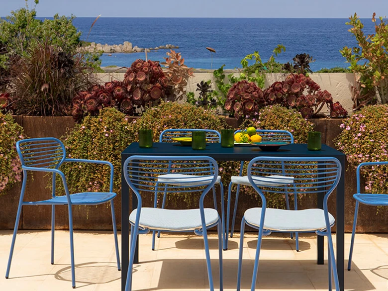 Chaise avec accoudoirs Apero (lot de 4)