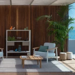 Fauteuil en tissu Twins - 3