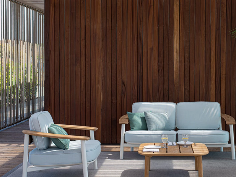 Fauteuil en tissu Twins