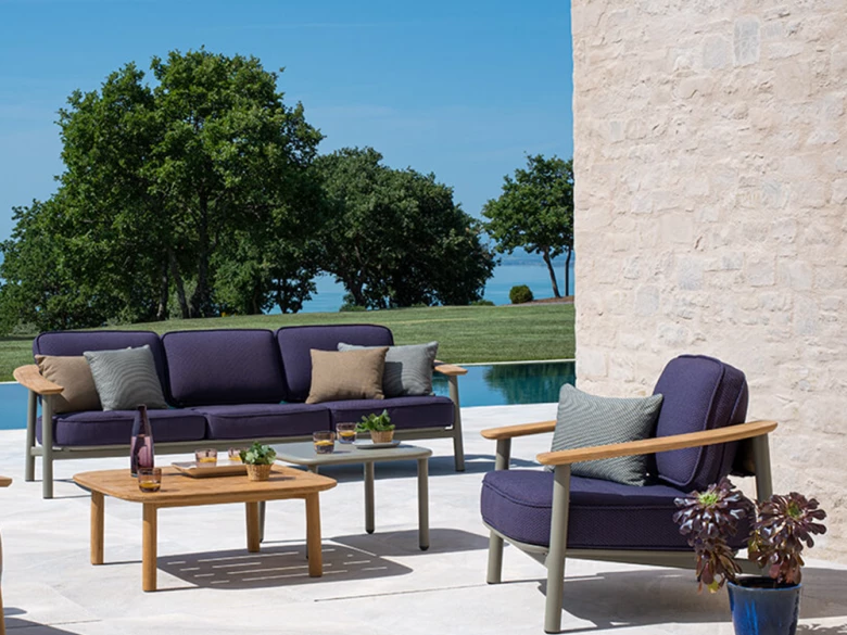 Fauteuil en tissu Twins