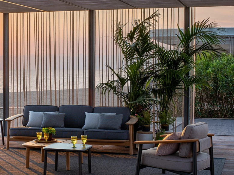 Canapé extérieur 3 places Twins