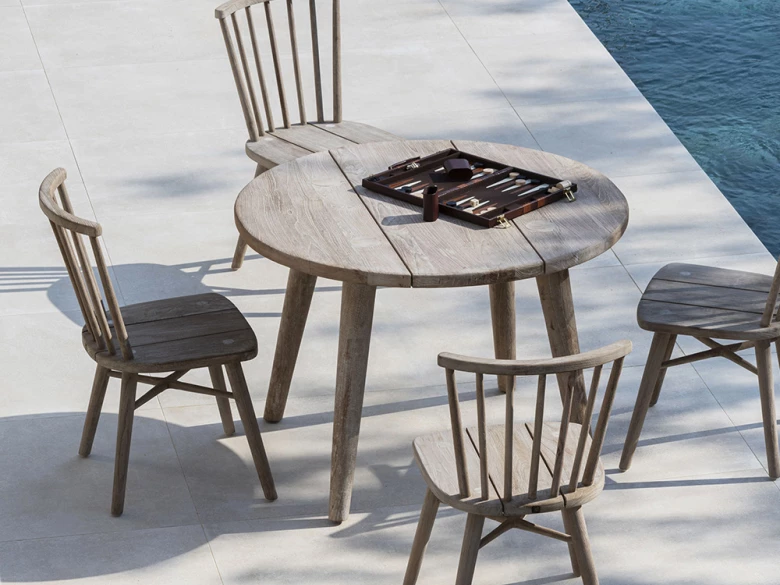 Table de jardin en teck Carol