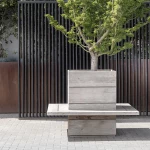 Banc central en teck Ferdy - 2