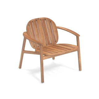 Fauteuil lounge en teck Twins (lot de 2)