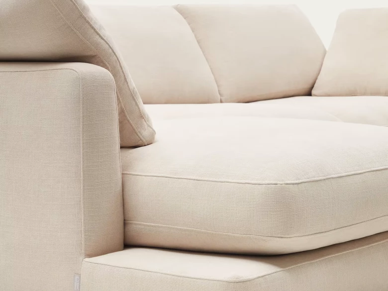 Canapé d'angle à gauche Gala 4pers beige