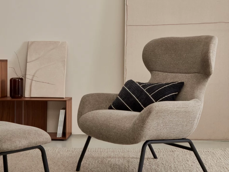 Fauteuil Belina marron clair