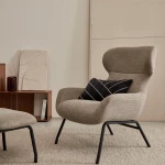 Fauteuil Belina marron clair - 5