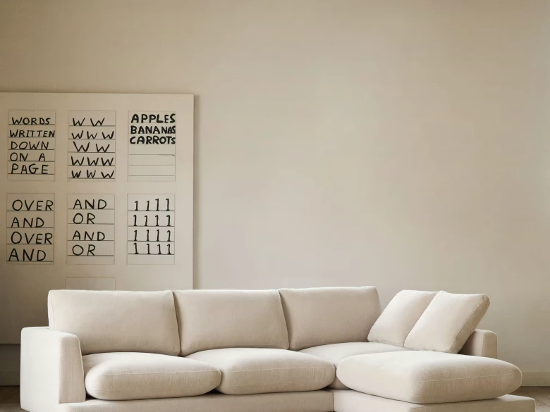 Canapé d'angle à droite Gala 4pers beige