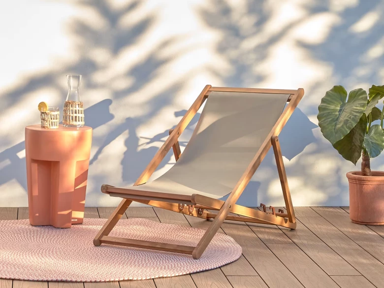 Fauteuil de jardin pliant Adredna vert