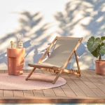 Fauteuil de jardin pliant Adredna vert - 3