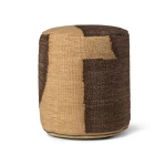 Pouf Forene Tan-chocolat - 1