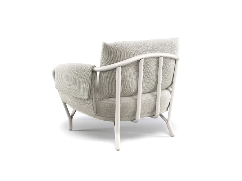 Fauteuil Angel blanc-gris