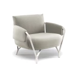 Fauteuil Angel blanc-gris - 4